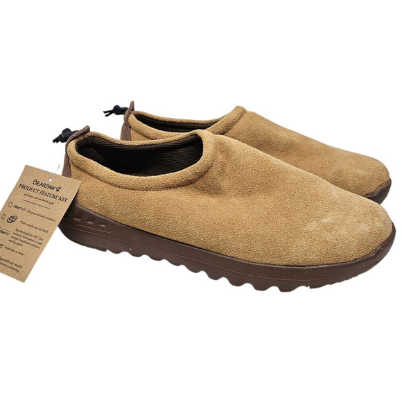 NEW Bearpaw 9 Jack Brown Suede Leather Slip On Sneaker Gorpcore Casual Comfort